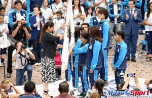 ABANDERA LIBIA DENISSE A LA DELEGACIÓN GUANAJUATENSE QUE PARTICIPARÁ EN LA OLIMPIADA NACIONAL