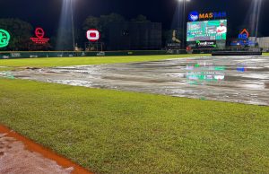 LLUVIA IMPIDE EL DESARROLLO DEL SEGUNDO JUEGO DE BRAVOS Y OLMECAS
