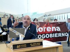ESCALA CONFRONTACIÓN ENTRE MORENA Y PAN EN EL CONGRESO POR GRITO DE “¡FUERA MORENA!” DE LIBIA