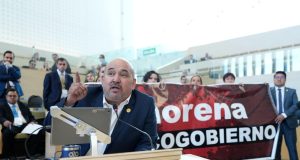 ESCALA CONFRONTACIÓN ENTRE MORENA Y PAN EN EL CONGRESO POR GRITO DE “¡FUERA MORENA!” DE LIBIA